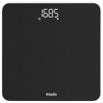 Beste weegschaal Vitafit Personenweegschaal door Ons Professionele Weegschaalfabriek Sinds 2001, Digitale Badkamerweegschaal LED En Step-on, 3*AAA Batterijen, 182kg Hoge Nauwkeurigheid in 0,05kg, Spuitzilverzwart
