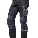 PUMA Workwear Precision X Werkbroek voor heren, premium werkbroek met veel zakken en versterkte knieën, voor handwerk, productie en bouw, zwart-neon, 52