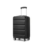 Kono 20 inch cabinekoffer | lichtgewicht bagage met harde schaal | TSA-slot | dubbele spinner-wielen | kleine handbagage voor reizen en zaken (zwart, 55 x 35 x 22 cm), Zwart, 20"(55x35x22cm),