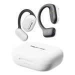 Beste draadloze oordopjes met oorhaak Truefree O1 open-ear hoofdtelefoon, Bluetooth 5.3 draadloze oordopjes met oorhaken, over-ear luchtgeleidingstechnologie voor sport, vier microfoons voor heldere gesprekken, 45 uur speeltijd (Wit)