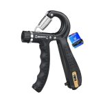 Beste onderarm oefeningen GRIFEMA GA5003 Draagbare Gripkrachttrainer, Met Tellende Antislip Onderarmtrainer, Verstelbaar 5-60 kg, Gebruikt voor Fitness, Dagelijkse Training, Vinger- en Polstraining, Zwart