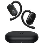 soundcore Anker V20i koptelefoon, verstelbare oorhaken, comfortabel, stevige grip, sterke bas, ruisvrije telefoongesprekken, IP55, led, 36 uur speeltijd, Bluetooth 5.4 oordopjes, multipoint verbinding