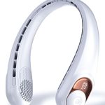 Tunise Nekventilator, persoonlijke ventilator met LED-display,USB-C-oplaadbaar, 4000 mAh batterij,3 snelheidsinstellingen & fluisterstille werking,ideaal voor thuis, reizen, sport,Ivoor