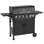 TAINO Brando Gasbarbecue, 6 + 1, 6 branders, zijbrander, BBQ, grillwagen, gasgriller
