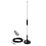 Beste 27MC Antenne 27-MC CB-Antenne : Magneetvoet-Antenne (Ht 67cm, Ø95mm) met RG58-Kabel (5m,50Ω)&Connector(UHF PL-259 & BNC) |Voor Auto, Trucker, Jeep,Vrachtwagen,UTV|Compatibel met CB-Radio Uniden, Midland, President