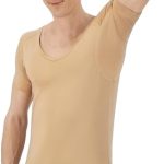 Fibershirts® Anti Zweet Shirt - T-shirt tegen zweetvlekken - Anti Zweet Onderhemd - Met ArmPads PRO & Zilver Behandeling - Heren - Diepe V-hals