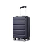 Kono lichtgewicht reiskoffer, handbagage, cabine, groot, middelgroot, klein, harde schaal, lichtgewicht, reistrol, reiskoffer met TSA-slot en stevige 4 spinnerwielen, marineblauw, 20"(55x35x22cm)