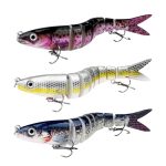 Ghazpmuk 3 stuks visaas, kunstaas, wobbler snoek, meergewrichtig snoekaas, meergewrichtig baars, snoekaas, snoekaas, visgeschenken, voor zoet water, zout water, forel, baars