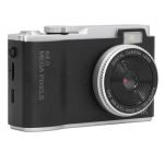 Retro Compacte Camera, 48MP 1080P, 16x Zoom, Schuddenbestendig, voor Reis (Zwart)