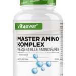 vit4ever Master Aminozuren Complex - 240 Vegan Amino Tabletten met 6000 mg per Dagdosering met 13 Verschillende Aminozuren (Inclusief BCAAs & CO-Factoren) - EAA Pattern Tabletten