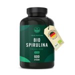 Bio Spirulina Tabletten – 600 stuks (500 mg) – 4.000 mg hooggedoseerd – Biologische algen uit gecontroleerde teelt – Vegan – TRUE NATURE®