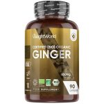 Biologische Gember capsules - 650mg - 90 capsules voor 3 maanden voorraad - Gecertificeerd biologische gember - Geproduceerd binnen de EU - Vegan gember supplement van WeightWorld