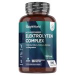 Elektrolyten tabletten - 1860 mg - Met Chloride, Natrium, Kalium, Magnesium en Calcium - Suikervrij - 180 tabletten voor 3 maanden - Vegan - Gemaakt in het Verenigd Koninkrijk - Van WeightWorld