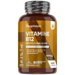 Vitamine B12 tabletten - 450 vegan vitamine B12 micro-tabletten - 1000 mcg methylcobalamine per portie - Meer dan 1 jaar voorraad - Ideaal voor vegetariërs en veganisten - Van WeightWorld