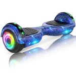 Beste Hoverboard SISIGAD Offroad Hoverboard voor kinderen en volwassenen, met 6,5 inch banden, krachtige grote batterij, hoverboard, bluetooth-luidsprekers, ledlicht,