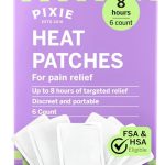Pixie Warmtepleister voor onderbuik- en rugpijn, natuurlijke pijnverlichting bij menstruatiekrampen tot 8 uur (Heat Patches 6ct)