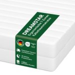 Beste Goedkope matras DREAMSTAR Easy Sleep Matras 90 x 200 cm H3 (gemiddelde stevigheid) | Ergonomisch koudschuimmatras | Hypoallergeen en antibacterieel | Afneembare en wasbare hoes | Öko-TEX gecertificeerd | (11 cm, 90