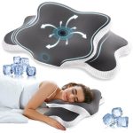 Beste kussens nekklachten YunNasi Memory Foam Hoofdkussen, Ergonomisch Nekkussen, 65 * 40 * 14/10cm