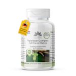 Valeriaancomplex met hop en citroenmelisse - 60 capsules - gemakkelijk in te slikken - veganistisch - hooggedoseerd | HERBADIREKT by Warnke Vitalstoffe - Duitse apotheekkwaliteit