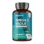 Omega 3 Visolie - 2000 mg - Levert 1100 mg Omega 3-Vetzuren - 660 mg EPA en 440 mg DHA - 240 softgels voor 4 maanden voorraad - Gemaakt in het Verenigd Koninkrijk - Van WeightWorld