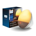Philips Wake-up light SmartSleep - Wakker worden met licht - 5 Natuurlijke wekgeluiden - 20 Helderheidsniveaus - Simulatie van zonsondergang - Met FM-Radio en sluimerfunctie - HF3519/01