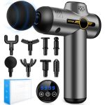 NXPZ Spiermassagepistool, Professionele Diepe Weefselmassager, 99 Snelheden, 8 Massagekoppen, LCD Scherm, Stille Massagepistool, tegen Spierpijn en Stijfheid