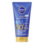 NIVEA SUN Kids Protect & Hydrate To Go Pocket Size Zonnebrand Melk - SPF 50+ - Zeer Waterbestendig - Mini Zonnebrandcreme - 50 ml