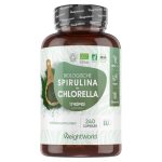 Biologische Spirulina en Chlorella capsules - 1740mg - 240 vegan capsules - Gecerticeerd biologisch - Algen - Vrij van onnodige toevoegingen - Gemaakt binnen de EU - WeightWorld
