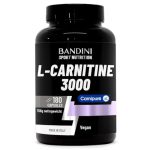 Bandini® L CARNITINE 3000, 180 Capsules met hooggedoseerde Carnipure®, Sportsupplement met L-Carnitine Tartraat, pure Carnitin met hoge absorptie en biologische beschikbaarheid, zonder toevoegingen