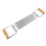 Ejoyous Fitness Spring Chest Expander, Hand Gripper Arm Pull Bar Arm Spier Oefening met 5 Veren Krachtborst Pull Draagbare Spring Oefeningsapparatuur, voor Home Gym Spier