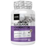 Animigo Glucosamine Chondroïtine voor Honden en Katten - Met kurkuma, gember & vitamine C - Voor botten, gewrichten - 180 Capsules - Mobiliteit supplement voor alle honden en katten