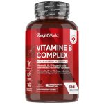 Vitamine B-Complex - Bevat alle 8 essentiële B-vitamines - 365 vegan tabletten voor 1 jaar voorraad - Verrijkt met vitamine C - Voor mannen en vrouwen - Gemaakt in het VK - Van WeightWorld