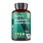 Psyllium Husk capsules - Biologisch gecertificeerde Psylliumvezels - 1400 mg Psyllium Husk-poeder per portie - Van de Plantago ovata - 180 capsules voor 3 maanden - Vegan - Van WeightWorld
