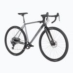 ATTABO Gravel Bike Grado 2.0 met aluminium frame, 56 cm, ergonomisch stuur, mechanische schijfrem, Tectro grijs, fiets met 28 inch wielen met accessoires, verstelbaar zadel, 10 versnellingen