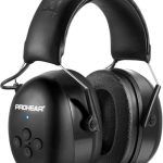 PROHEAR 037 Bluetooth 5.0 Gehoorbescherming hoofdtelefoon met ingebouwde microfoon en geluidsreductie voor werken en plezier, SNR 30dB - zwart
