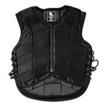 Beste bodyprotector paardrijden Paardrijden Bodyprotector, Acryl Zwart Beschermend Paardrijtraining Veiligheidsvest, Comfortabel Rijvest Voor Jongens Meisjes Kinderen Kinderen(CL)