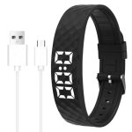 Vespire Pro-Sleep trilwekkerarmband, draagbare armband met maximaal 8 dagelijkse alarmen, zacht wakker worden voor een gezondere slaap, ideaal voor partners en diepe slapers (zwart)