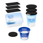 Beste magere kwark Kwarkdeksel mager kwark deksel yoghurtdeksel 500 g 7-delige set - deksels voor magere kwark, yoghurt, Skyr, schmand & crème fraîche beker - herbruikbare afsluitdeksel voor melkproducten