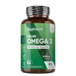 Vegan Omega 3 Algenolie - 2000 mg - 600 mg DHA & 300 mg EPA - Plantaardig en duurzaam omega 3-supplement - Gemaakt in de Europese Unie - 90 softgels voor 1+ maand voorraad - Van WeightWorld