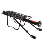 Bagagedrager voor Mountainbike, Bagagedrager Fiets Achter, Fietsdrager van Aluminiumlegering, met Reflector, Max Belasting 100 kg, voor 24–29 Inch MTB, Mountainbike, Racefiets