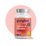 Vitamine B-complex in Bioactieve Vorm, 200 Veganistische Capsules, Hooggedoseerd Vitamine B-complex, B-vitamines tegen Vermoeidheid, Vitamine B1 B2 B3 B5 B6 B7 (Biotine) B9 (Foliumzuur) B12