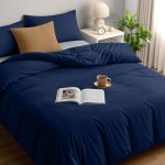 Utopia Bedding Dekbedovertrek 200x200 cm + 2 Kussenslopen 50x75 cm, Marine | Microvezel dekbedovertrek met ritssluiting, Oeko-TEX gecertificeerd, eenvoudig te monteren – ideaal voor thuis en hotels