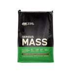 Optimum Nutrition Serious Mass Proteïnepoeder, Hoog in Calorieën voor Gewichtstoename, met 25 Vitamines en Mineralen, Creatine Monohydraat en Glutamine, Chocoladesmaak, 16 Porties, 5.45 kg
