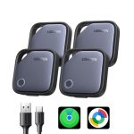 UGREEN FineTrack Duo 4-pack Tracker voor iOS en Android met USB-C opladen