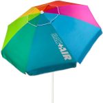 Aktive 62221 strandparaplu groot Ø 200 cm winddicht UV-bescherming 50 kleurrijke mast 28-32 mm flexibele mast incl. draagtas Aktive Beach