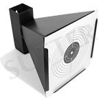 SUTTER Kogelvanger met trechter K750 voor 14 x 14 cm doelschijven, van metaal, schijfkast voor luchtgeweer, luchtpistool