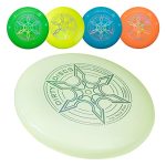 Indy - Dirty Disc (175 g) Frisbee, professionele wedstrijdschijf voor volwassenen, kinderen, honden, sport, spelletjes en plezier in de buitenlucht. (GLOW)