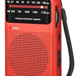 Tendak Kleine radio, draagbare FM/AM-radio, batterijradio voor in de zak met uitstekende ontvangst- en geluidskwaliteit/aansluiting voor koptelefoon, gebruiksvriendelijk, transistorradio geschikt voor