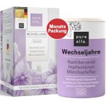 Pure Ella OVERGANG - Vitaliteitscomplex voor vrouwen met overgangsklachten - Bevat teunisbloemolie, yamwortel en monnikskruid - Natuurlijk, hormoonvrij, veganistisch - 60 menopauze capsules