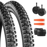 Beste allround MTB band 29x2.3 MTB Allround fietsband fietsmantel 30TPI opvouwbare band dekking 2XReifen+ 2xSlang+2xBandenpomp (Zwart, 29 x 2.3 inch)